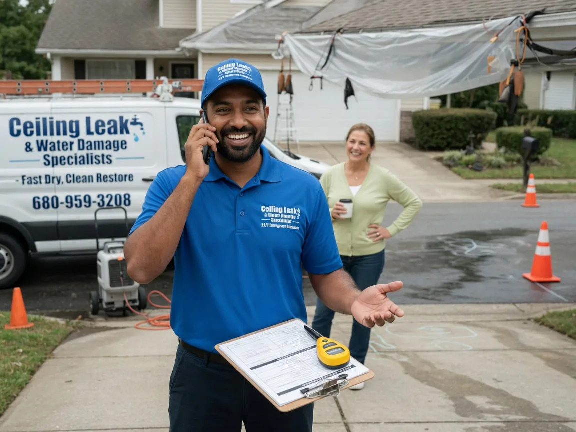 Ceiling Leak Cleanup Isle Saint George, OH FAQs
